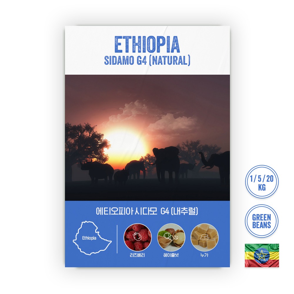 한국맥널티 [생두] 에티오피아 시다모 G4(Natural)
